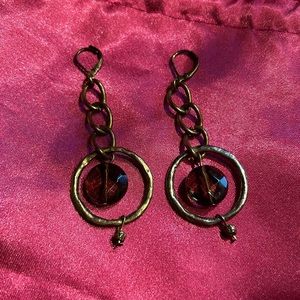 Gold Dangling Earrings